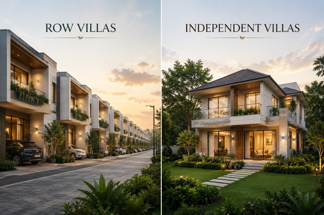 Row Villas vs Independent Villas
